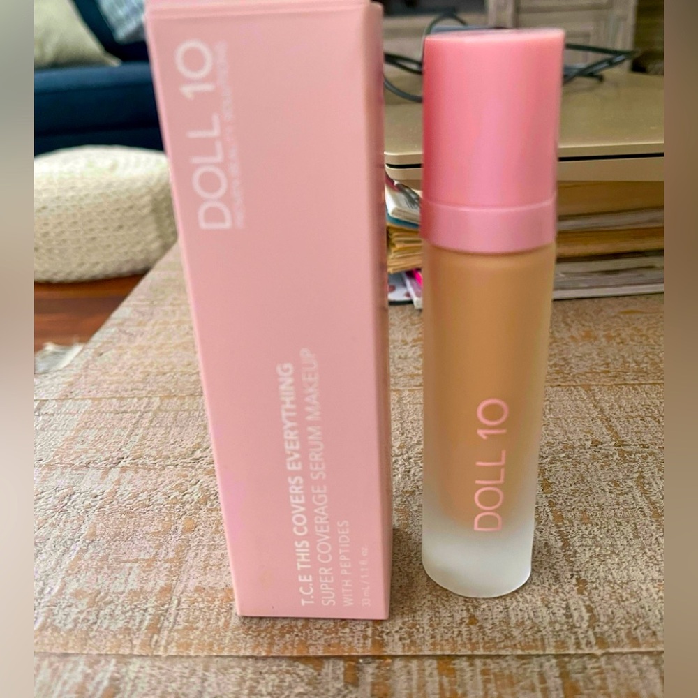 Doll 10 T.C.E. Super Coverage Serum Medium Foundation NEW